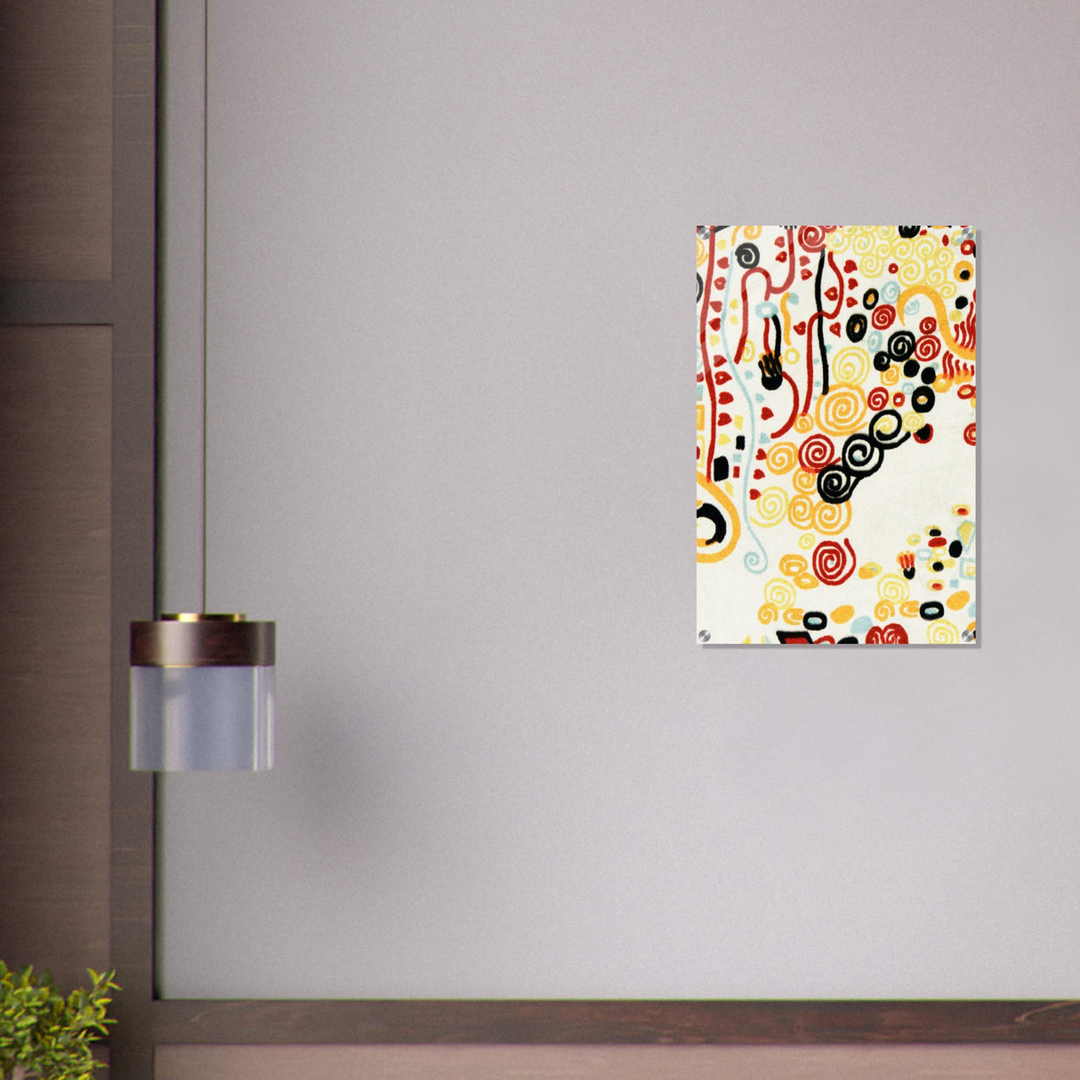 textile sample by gustav klimt
