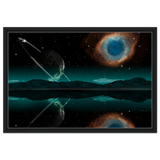 celestial reflections a portal beyond the stars wall art print60x90 cm / 24x36″Framed Canvas