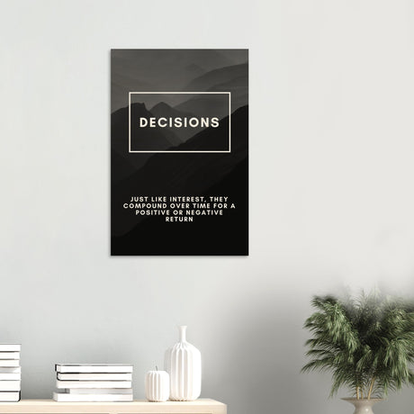 da vinci motivational wall art decisions