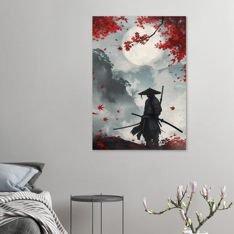  pop art wall art print japanese samurai 1