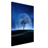 lunar silence a moonlit whisper in the night dreamy digital fantasy landscape wall art print20x30 cm / 8x12″Acrylic Print