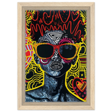 electric royalty afro futurist pop expression wall art print70x100 cm / 28x40″Acrylic Print