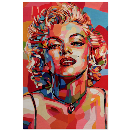 monroe mosaic wall art print60x90 cm / 24x36″Framed Canvas