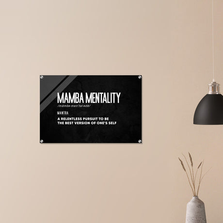  motivational wall art mamba mentality