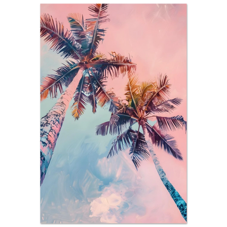 sunset palms wall art print30x45 cm / 12x18″Framed Canvas