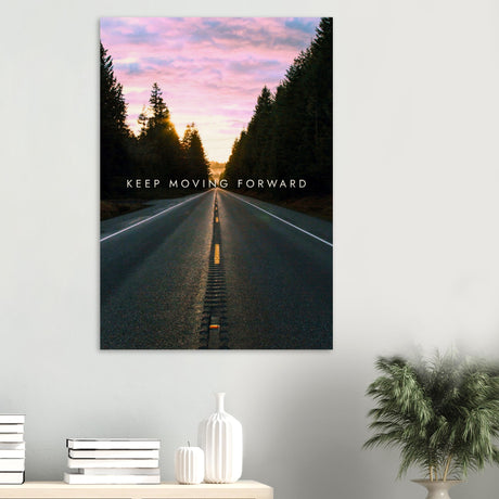 da vinci motivational wall art moving forward