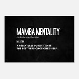  motivational wall art mamba mentality