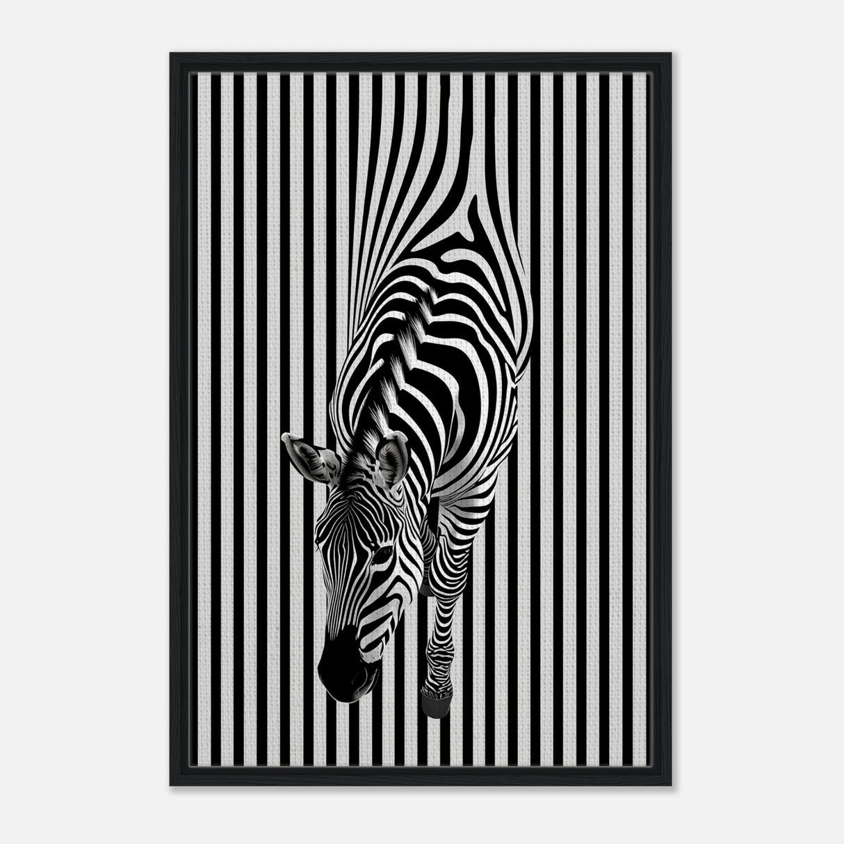  minimalist wall art wildlife zebra