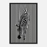  minimalist wall art wildlife zebra