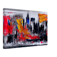 Urban Inferno â€“ Abstract Cityscape Wall Art PrintBrushed Aluminum Print50x75 cm / 20x30â€³