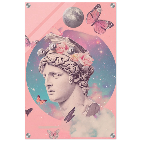 divine daydream neo classical cosmic reverie wall art print50x75 cm / 20x30″Framed Canvas