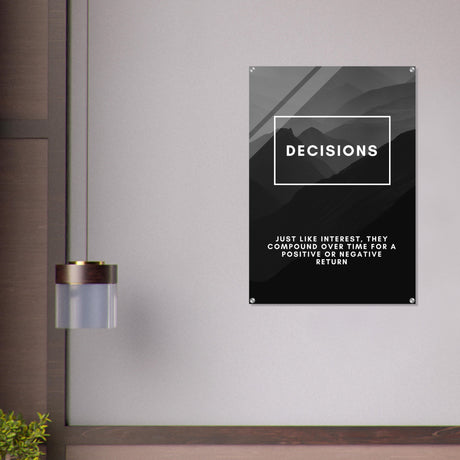 da vinci motivational wall art decisions