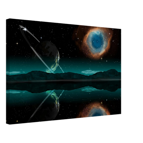 celestial reflections a portal beyond the stars wall art print60x90 cm / 24x36″Wood Prints