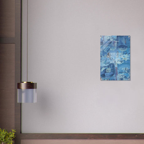 da vinci motivational wall art dreams