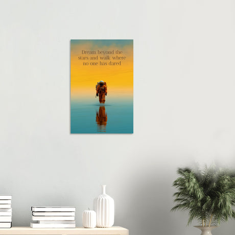 da vinci motivational wall art dare