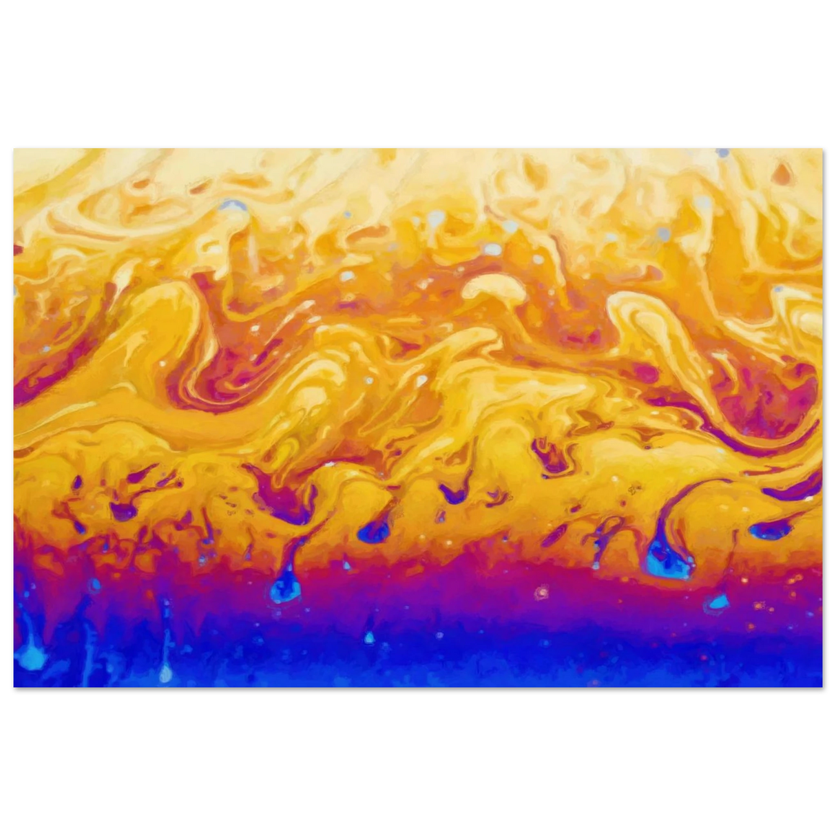 Lava Dreamscape â€“ Fluid Abstract Wall Art PrintCanvas70x100 cm / 28x40â€³