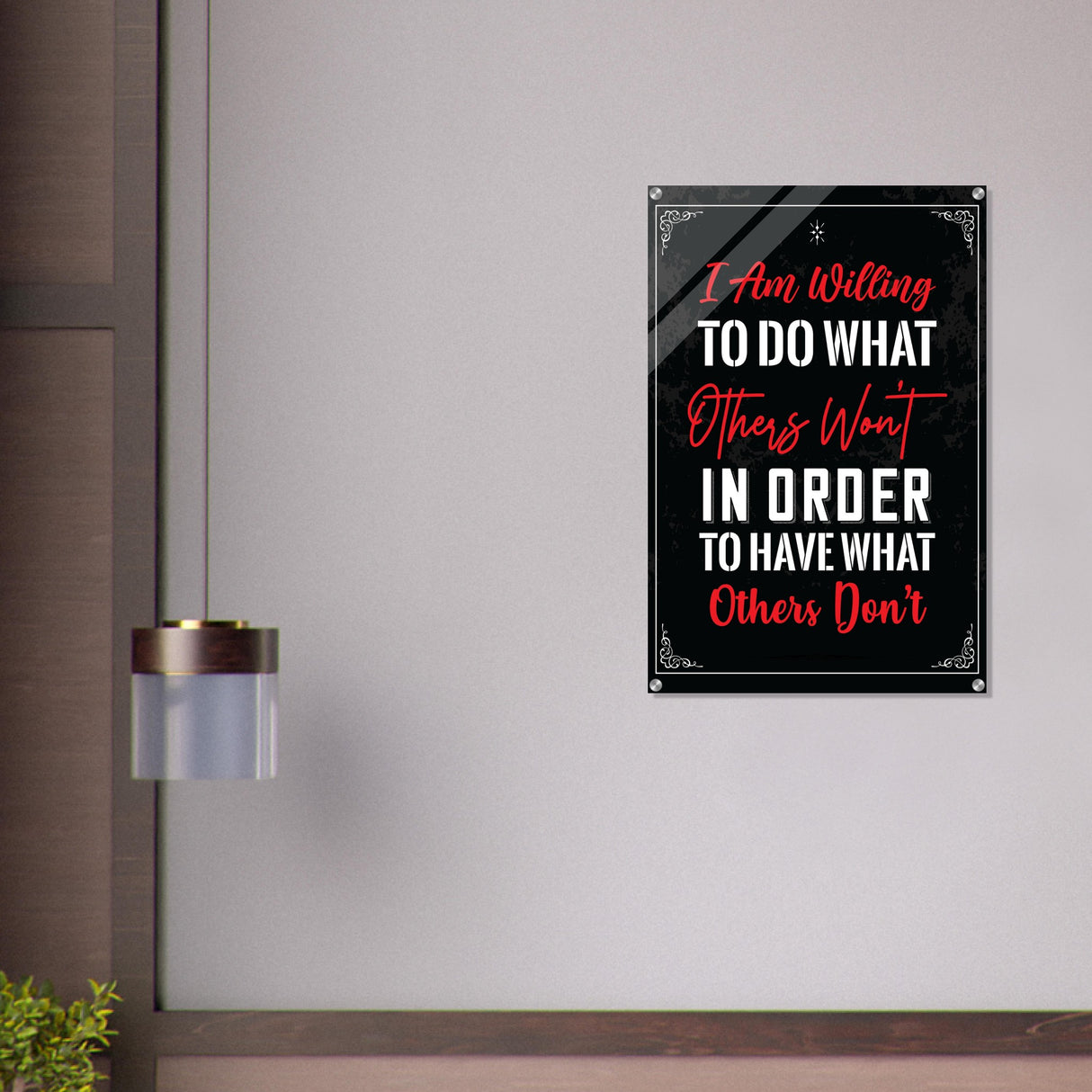 da vinci motivational wall art willing