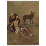 The Good Samaritan by CypriÃ¡n MajernÃ­k â€“ Expressionist Biblical Wall Art PrintCanvas45x60 cm / 18x24â€³