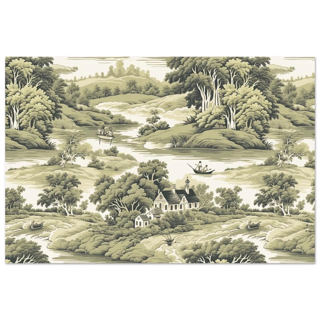 whispers of the countryside vintage scenic wall art print30x45 cm / 12x18″Fine Art Poster