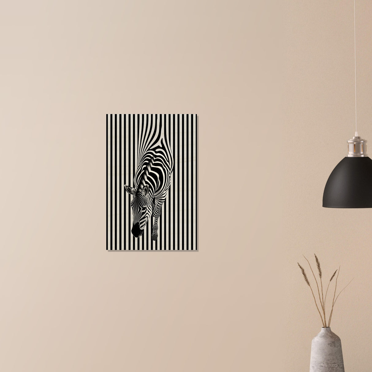  minimalist wall art wildlife zebra