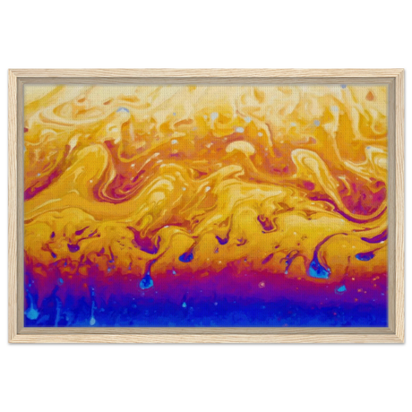 Lava Dreamscape â€“ Fluid Abstract Wall Art PrintFramed Canvas20x30 cm / 8x12â€³