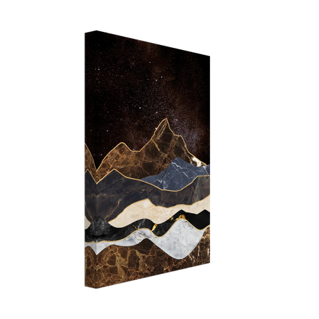 celestial ridges marbled mountain majesty wall art print40x60 cm / 16x24″Framed Canvas