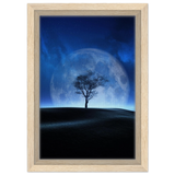 lunar silence a moonlit whisper in the night dreamy digital fantasy landscape wall art print30x45 cm / 12x18″Acrylic Print
