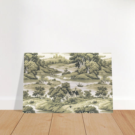 whispers of the countryside vintage scenic wall art print60x90 cm / 24x36″Brushed Aluminum Print