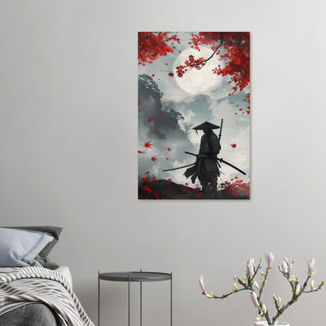 pop art wall art print japanese samurai 1