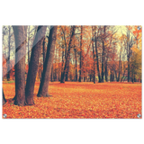 golden silence in autumn a tranquil forest escape wall art print30x45 cm / 12x18″Aluminum Print