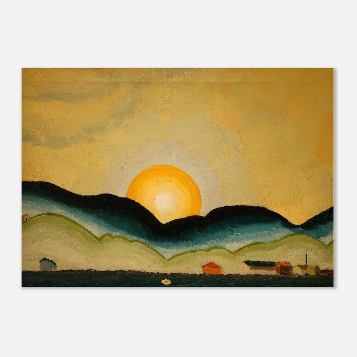 sunrise north harbor by arthur dove