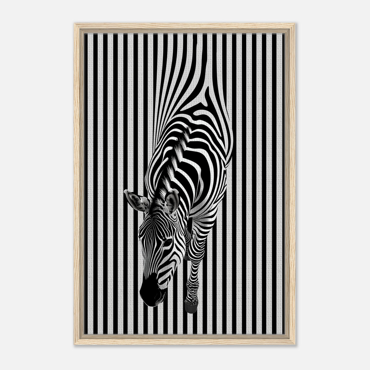  minimalist wall art wildlife zebra