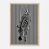  minimalist wall art wildlife zebra
