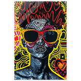electric royalty afro futurist pop expression wall art print70x100 cm / 28x40″Aluminum Print