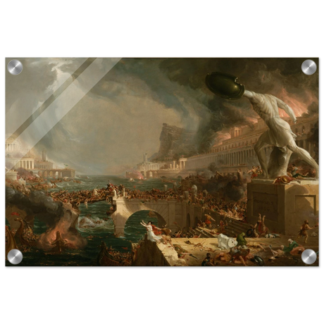 the course of empire destruction by thomas cole classic historical art print60x90 cm / 24x36″Aluminum Print