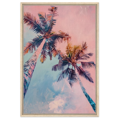 sunset palms wall art print70x100 cm / 28x40″Wood Prints