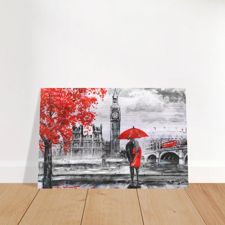 love in london rain romantic city escape wall art print40x60 cm / 16x24″Framed Canvas