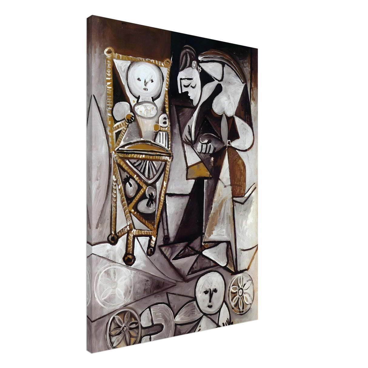 woman surrounded by her children by pablo picasso 1950