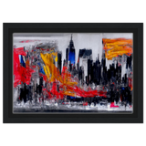 Urban Inferno â€“ Abstract Cityscape Wall Art PrintAluminum Print50x75 cm / 20x30â€³