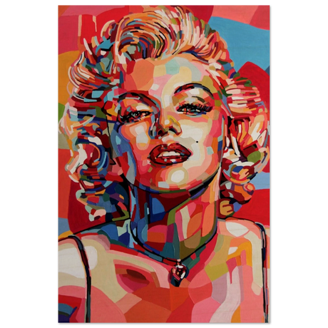 monroe mosaic wall art print20x30 cm / 8x12″Wood Prints