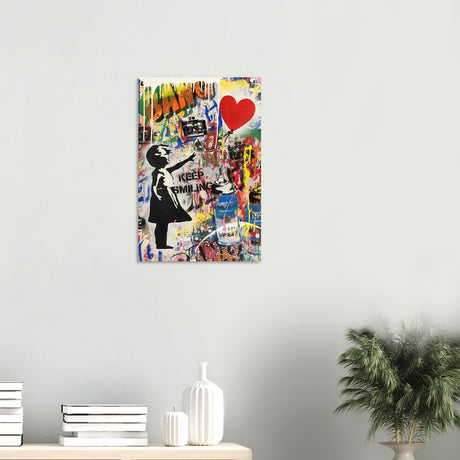 da vinci pop art wall art smile