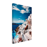 santorini serenity dreamy greek island wall art print40x60 cm / 16x24″Framed Canvas