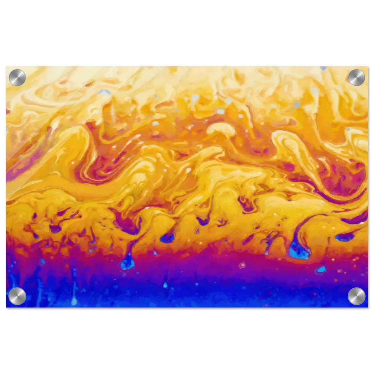 Lava Dreamscape â€“ Fluid Abstract Wall Art PrintFine Art Poster40x60 cm / 16x24â€³