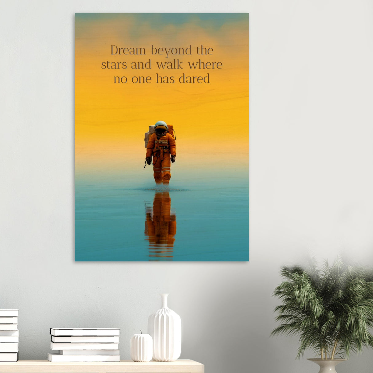 da vinci motivational wall art dare