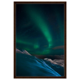 celestial veil dancing lights over arctic silence fine art photography northern lights wall art print50x75 cm / 20x30″Framed Canvas