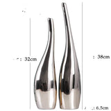 Nordic Gold Plating Ceramic Vases - Home Decor