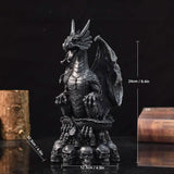 Dragon Candlestick Statue – Gothic Resin Sculpture Ornament for Home & Fantasy Décor