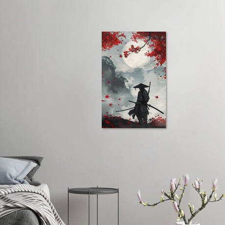  pop art wall art print japanese samurai 1