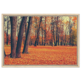 golden silence in autumn a tranquil forest escape wall art print40x60 cm / 16x24″Brushed Aluminum Print