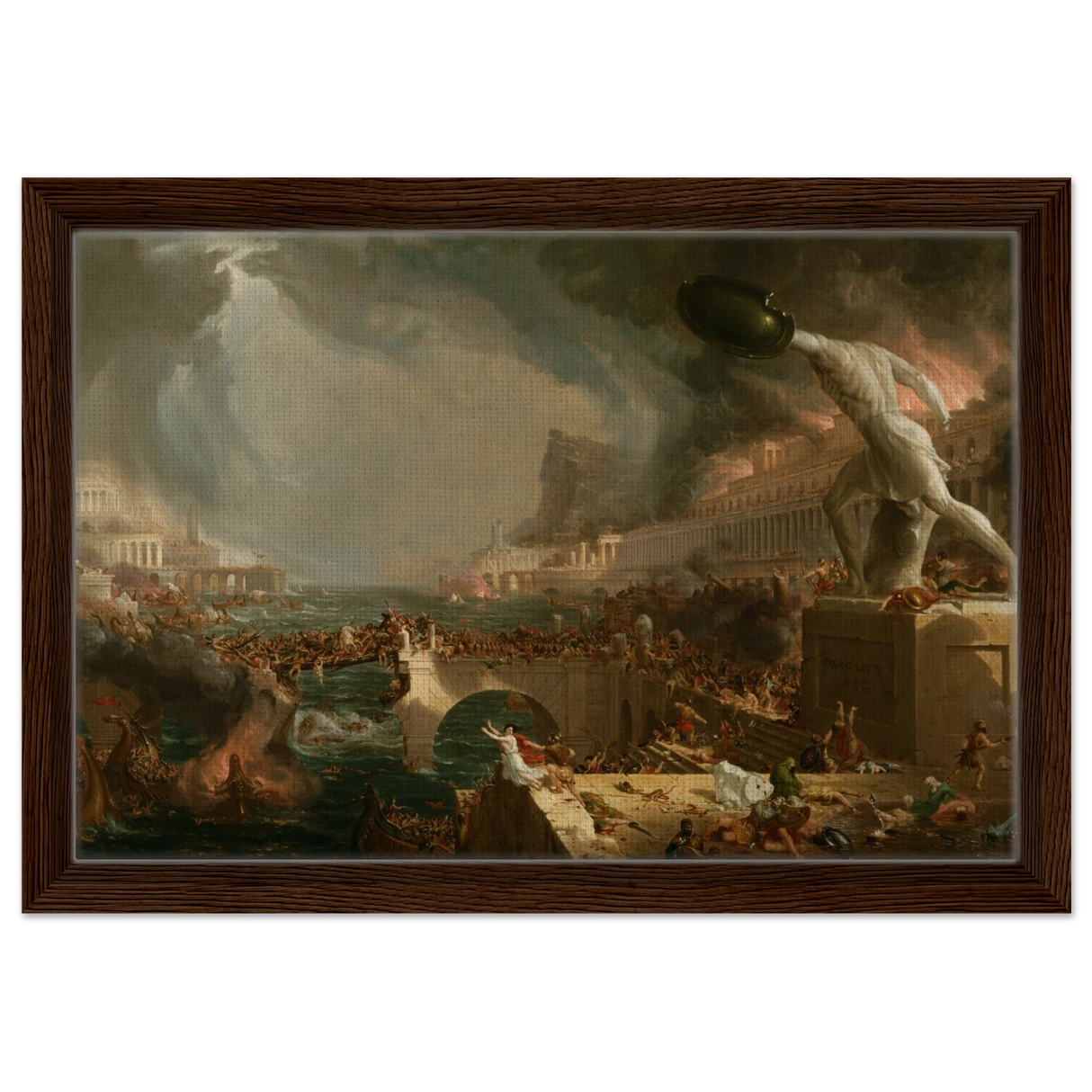 the course of empire destruction by thomas cole classic historical art print40x60 cm / 16x24″Acrylic Print